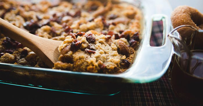 Apple Cider Donut Bread Pudding