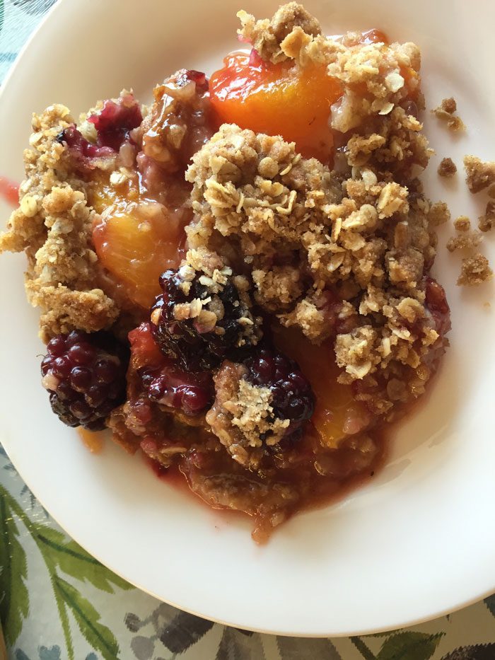 Blackberry Peach Crisp