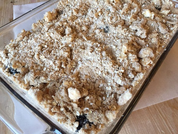 Blackberry Peach Crisp - Ready to Bake