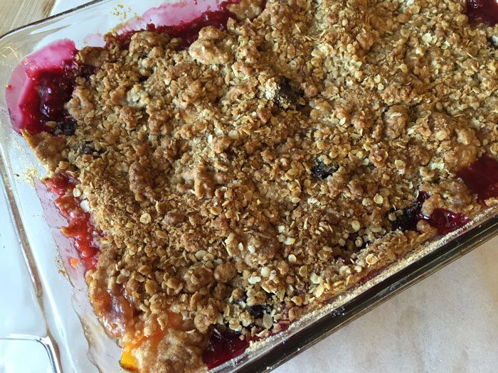 Blackberry Peach Crisp