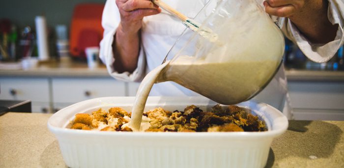 Bread Pudding Ready to Bake