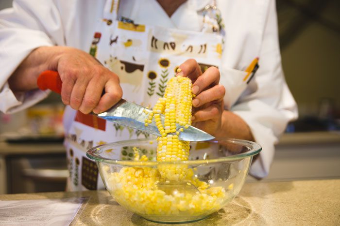 Cutting Corn From the Cob