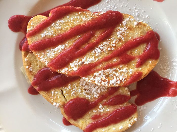 Farm Bread French Toast with Strawberry Sauce