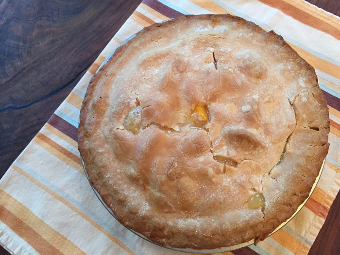 Double Crust Fresh Peach Pie