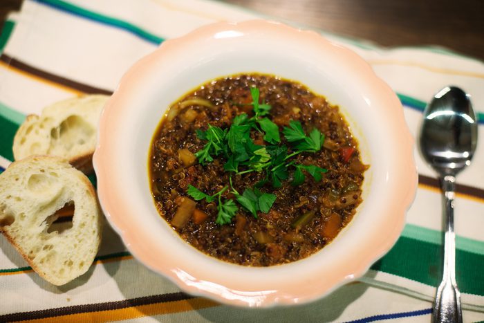 A picture of Toasted Quinoa & Farm Vegetable Soup