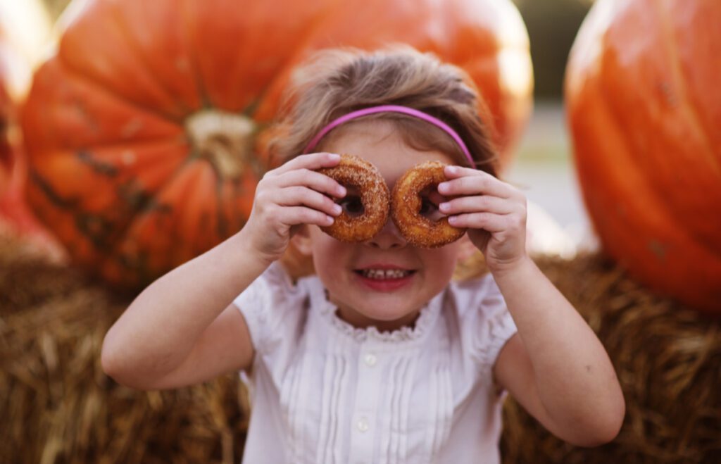 Cider Donuts as Eyes